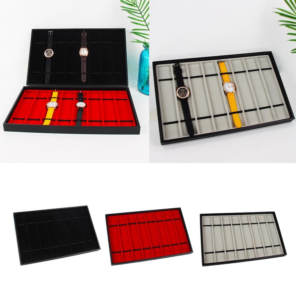 [Lszcx6l] สร้อยคอสายนาฬิกาขาตั้งจอแสดงผลเคสร้านถาดเครื่องประดับ Accs 8-Grid