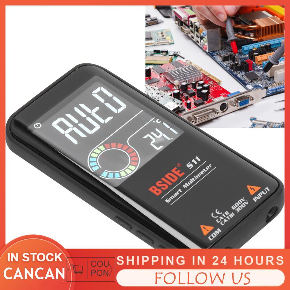 Cancanshop Cancanshop BSIDE S11 สมาร์ทมัลติมิเตอร์แบบชาร์จไฟได้เครื่องทดสอบดิจิตอลการวัดแรงดันไฟฟ้าอ