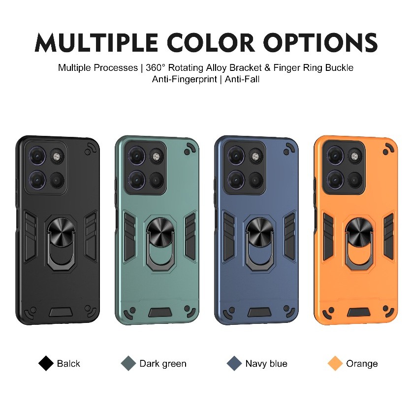 เกราะกันกระแทก PC Hard สําหรับ Motorola MOTO G Max G87 G77 G67 แม่เหล็กแหวนผู้ถือโทรศัพท์ฝาครอบป้องก