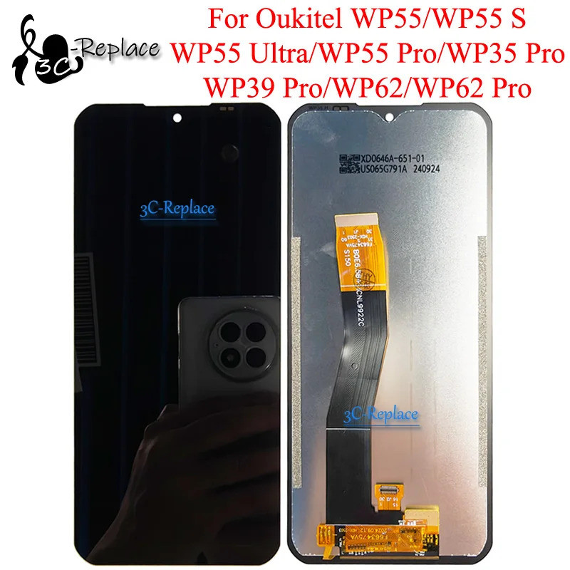 สําหรับ Oukitel WP35 Pro WP39 Pro WP55 S WP55 Ultra WP55 Pro WP62 Pro จอแสดงผล LCD Touch Screen Digi