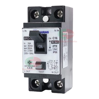 Chang เซฟตี้เบรกเกอร์กันดูด เบรคเกอร์กันดูด Breaker RCBO 10A 16A 20A 30A ช้าง รุ่นกันดูด RCBO