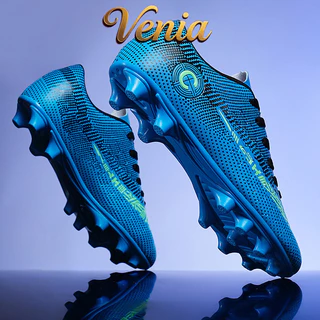 VENIA【จัดส่งภายใน 24 ชั่วโมง บางกอกสปอต】รองเท้าฟุตบอลสตั๊ด ไม่ต้องผูกเชือก รองเท้าฟุตซอลแบบ TF/FG สำหรับผู้ชาย และ