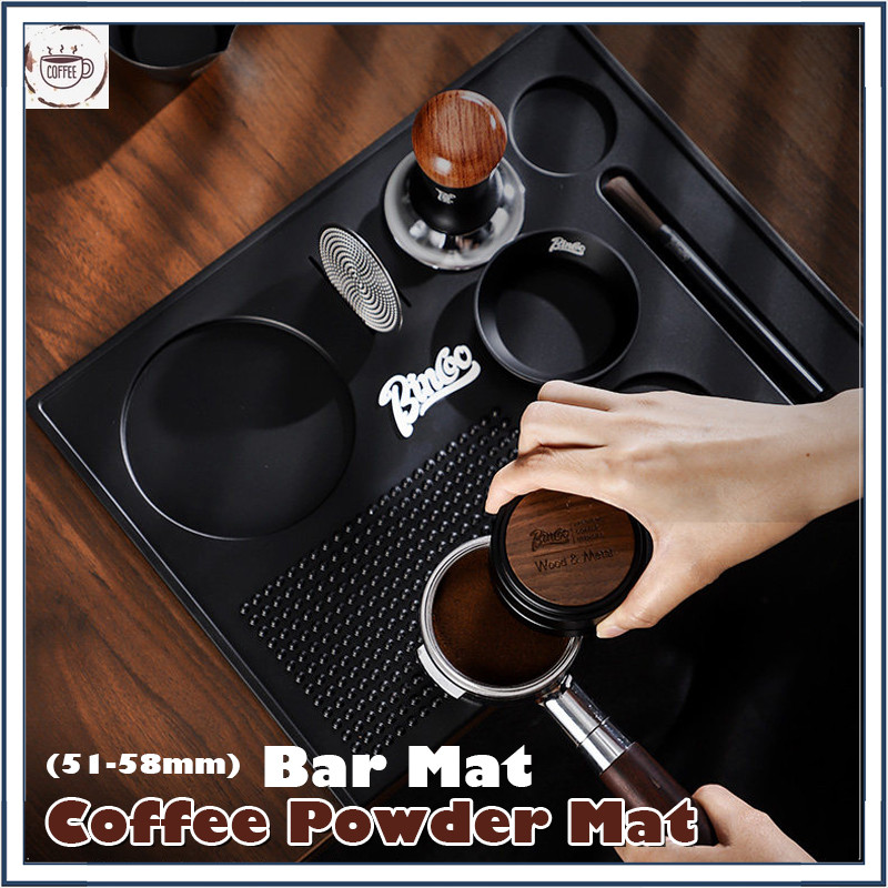 แผ่นรองแทมเปอร์กาแฟ กาแฟ อุปกรณ์กาแฟ 32 ซมx 24 ซมป้องกันแม่พิมพ์ ยางรองโต๊ะกดกาแฟ coffee Tamper Mat