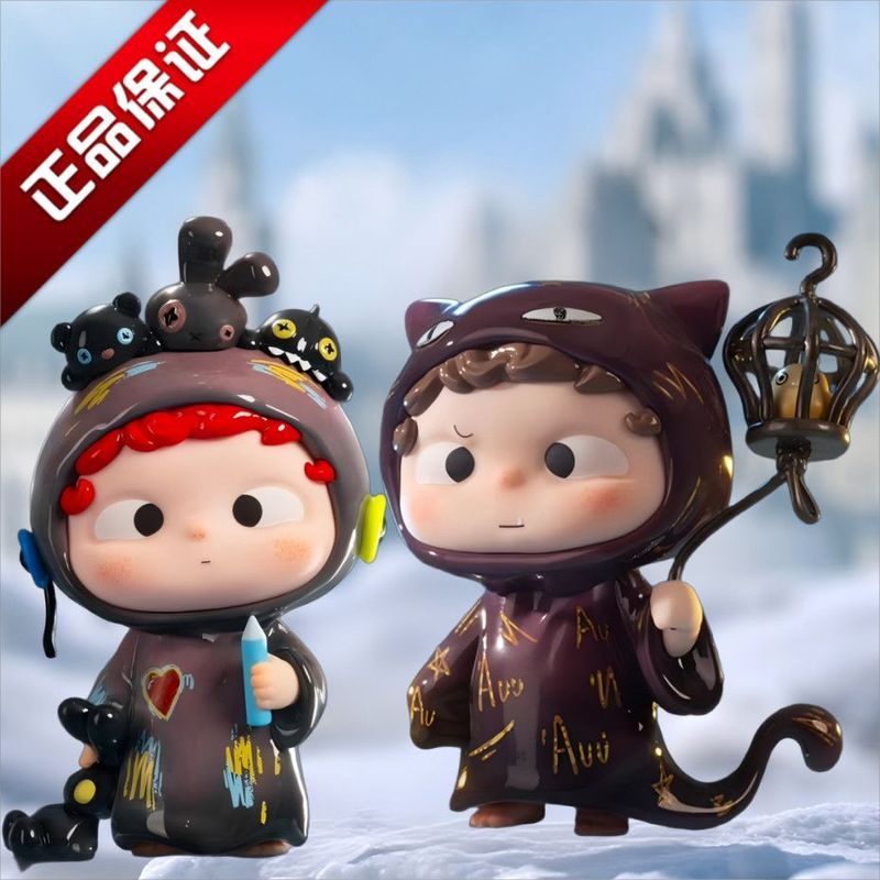 ของแท้ Heyone Black Play OZAI OZAI Chapter 7 Series Mystery กล่องรูปตุ๊กตาสํานักงานอินเทรนด์เล่นตกแต