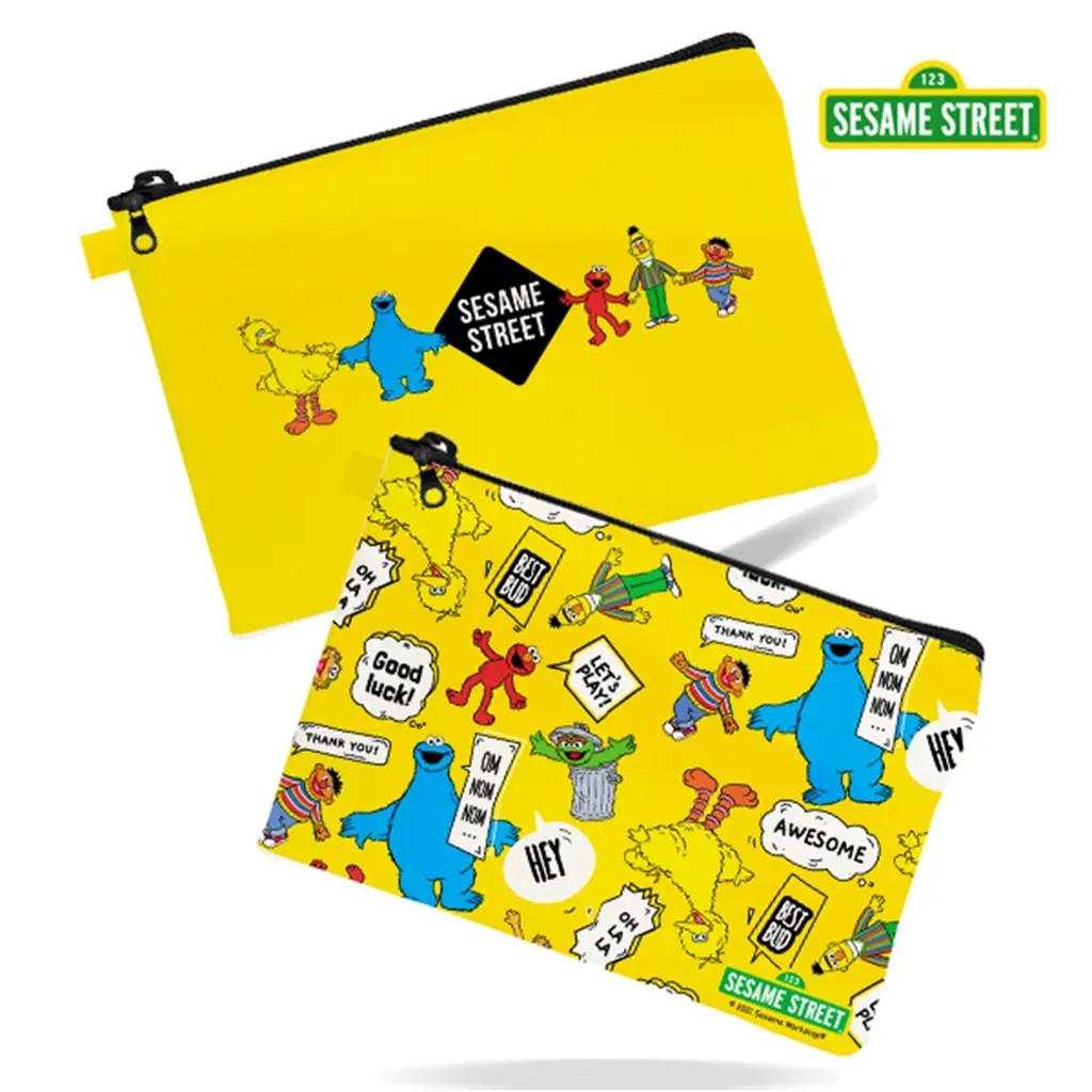 Se-ed (ซีเอ็ด) : SST4-กระเป๋าอเนกประสงค์ A5 : Sesame Street Family A5 Multipurpose Zipper Bag (A5-PD