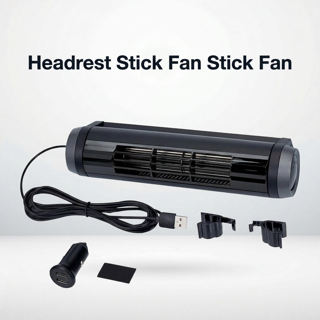 Headrest Stick Fan Stick Fan Circulator for Cars Heat Stroke Prevention Heat Countermeasure EXEA Sei