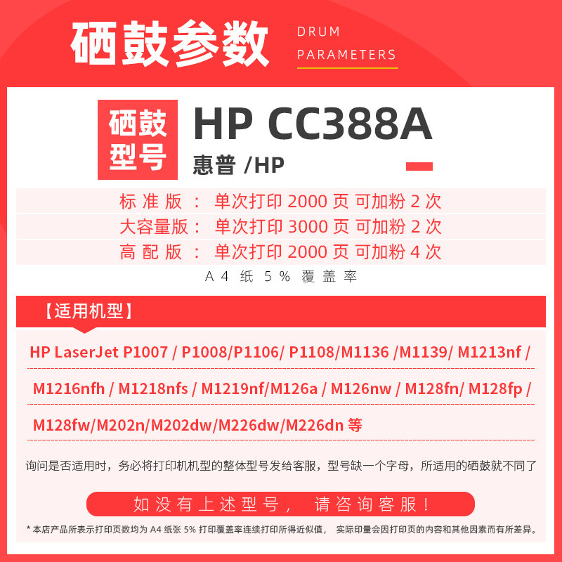 2P80 เหมาะสําหรับ CC388A Selenium Drum M126A/nw เครื่องพิมพ์ Selenium Drum M1136 M1139 Yijia Powder 
