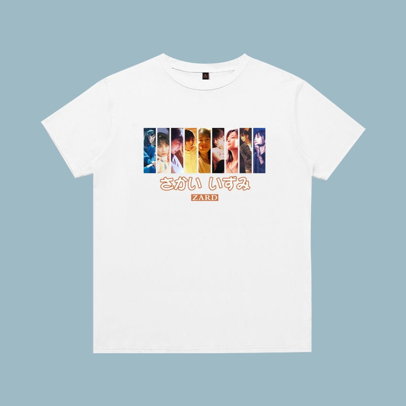 เสื้อยืดแขนสั้นคอกลม สไตล์ญี่ปุ่น ญี่ปุ่นกลุ่ม zard Sakai