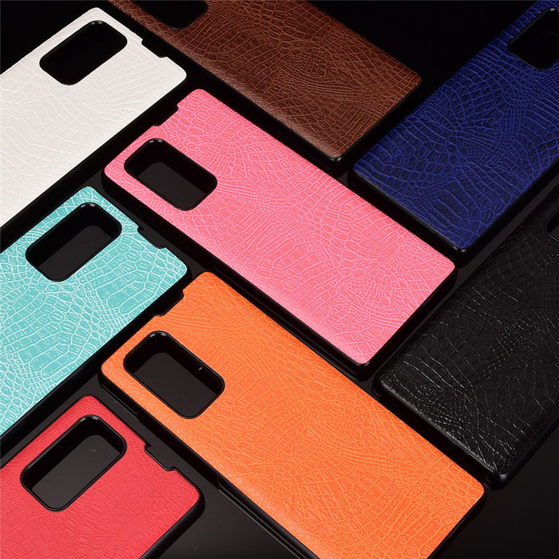 LG Wing 5G เคสป้องกันโทรศัพท์มือถือลายจระเข้ฝาหลังเคสกันกระแทก LG Wing 5G เคสโทรศัพท์หนัง