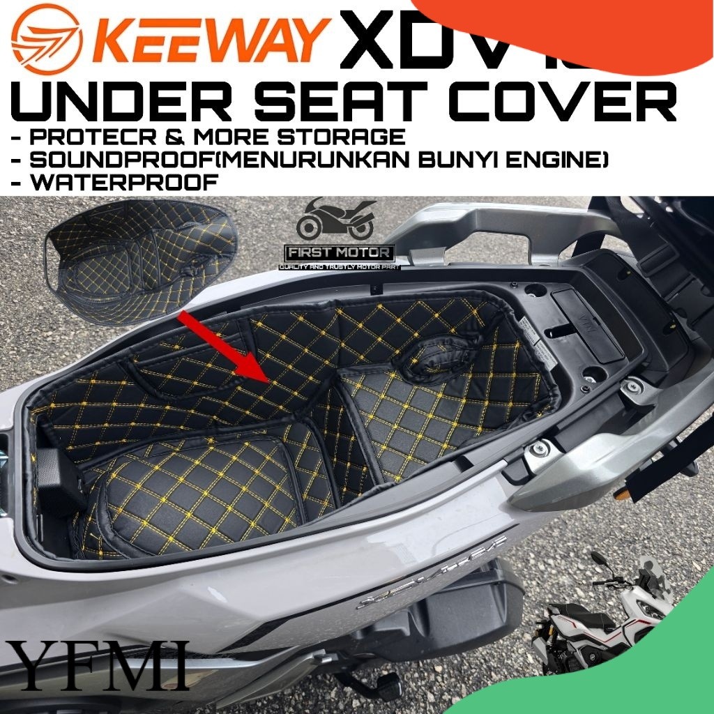 ภายใต้ฝาครอบ KEEWAY XDV180 XDV180I XDV 180 XDV 180I ภายใต้ที่นั่งฝาครอบอุปกรณ์เสริม MODIFIED MODIFY