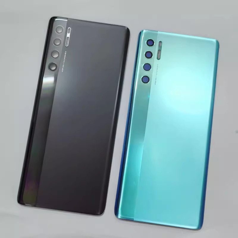 1X ฝาครอบกระจกด้านหลังแบตเตอรี่สําหรับ TCL 20Pro 5G T810 T810H T810S ปกหลังอะไหล่ซ่อมประตูแบตเตอรี่ป