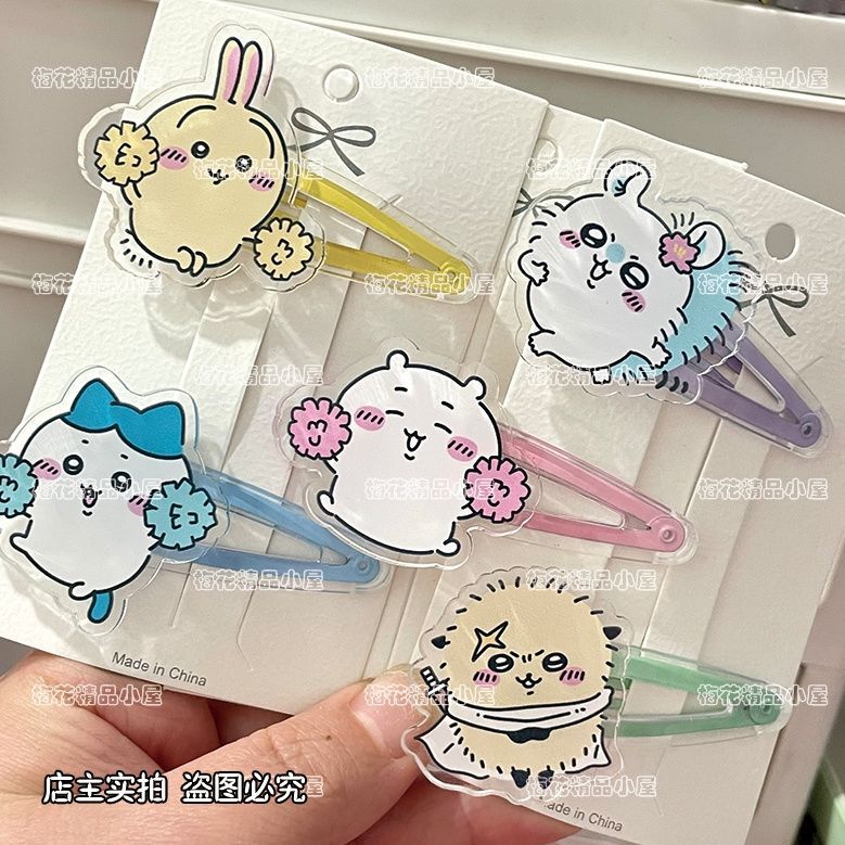 กิ๊บติดผมอะคริลิค Chikawa Usaqi Little Eight เครื่องประดับผมแฟชั่นน่ารักสำหรับวัยรุ่นและเด็ก