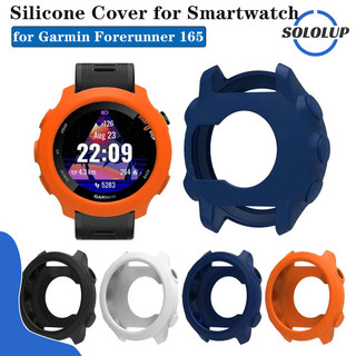นาฬิกากรณีป้องกัน for Garmin Forerunner 165 Smart Watch เชลล์กรณีป้องกันหน้าจอซิลิโคนอ่อน for Garmin Forerunner 165