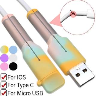 ซิลิโคนปลอกป้องกันสายเคเบิล Type C/usb Android /iPhone 18W 20W ตัวถนอมสายชาร์จ กันสายหัก ฝาครอบป้องกันสายชาร์จ