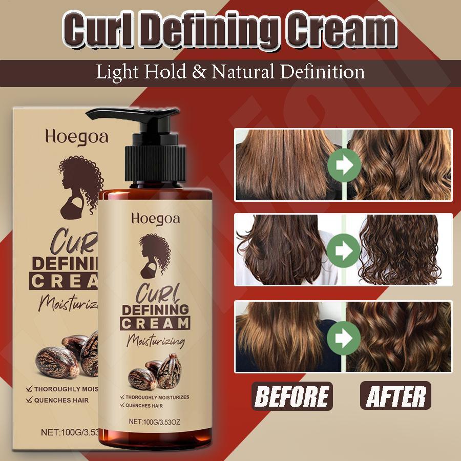 Curl Dinning Cream Anti-Frizz Wavy Hair Curling Cream Long-Lasting Enhancing Lotion สําหรับ Frizz Dr