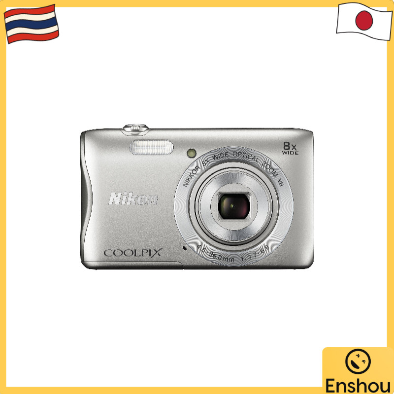 จากญี่ปุ่น [สินค้ามือสอง]Nikon Digital Camera COOLPIX S3700 Silver Optical 8x Zoom 20.05 MP S3700SL