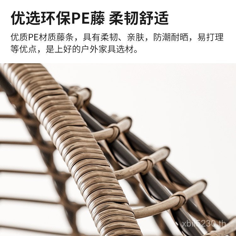 แขวนเก้าอี้ในร่มระเบียงแกว่งลานพักผ่อนแขวนตะกร้าเปลรังนกหวายเก้าอี้หวายกลางแจ้งพร้อมสต็อกที่เรียบง่า