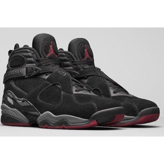 Air Jordans 8 Retro ดั้งเดิมPlayoffs Black/True Red-White