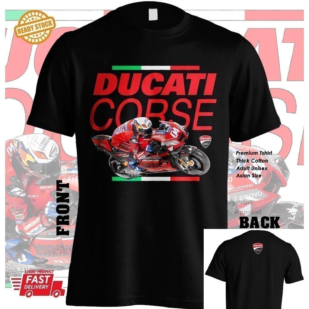 เสื้อยืดแฟชั่น Ducati 2025 ทีม MotoGP