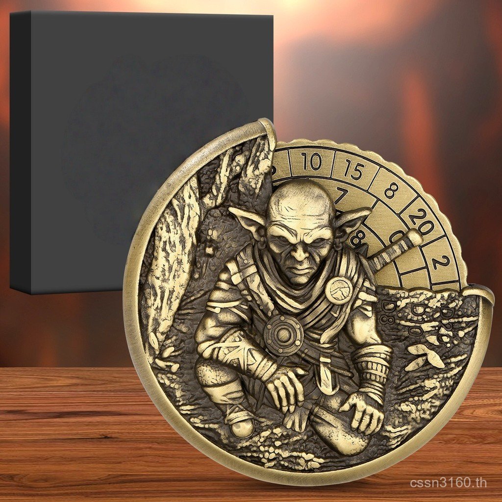 ลูกเต๋าโลหะ 1 รูเล็ต DND ลูกเต๋า Earth Spirit World of Warcraft คอสเพลย์ 7 Polyhedron Fidget Spinner