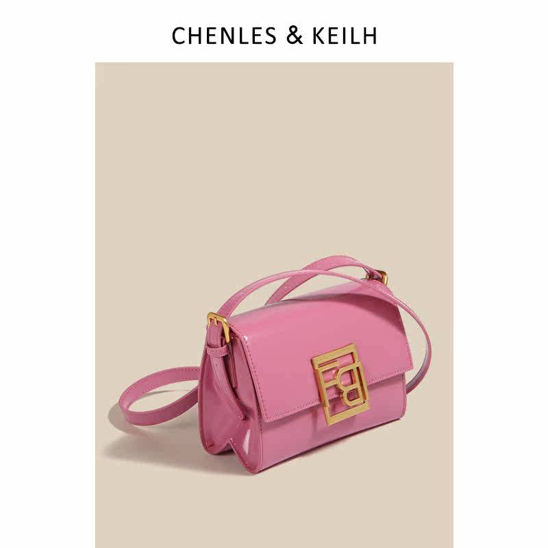 CHENLES & KEILH Niche Light Luxury High-Endกระเป๋าหนังแท้2022ใหม่แฟชั่นOne-Shoulder Messengerกระเป๋า