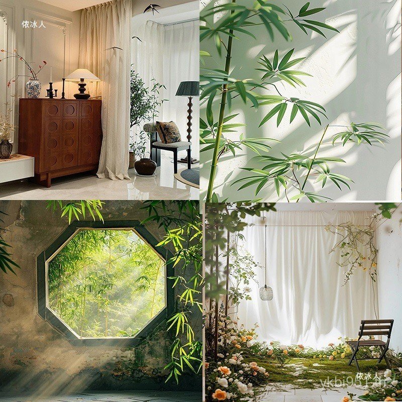 High-End Live Room Layout พื้นหลัง Anchor ผนังพื้นหลังสามมิติ Influencer พื้นหลังผ้าตกแต่งฉาก 3d Liv