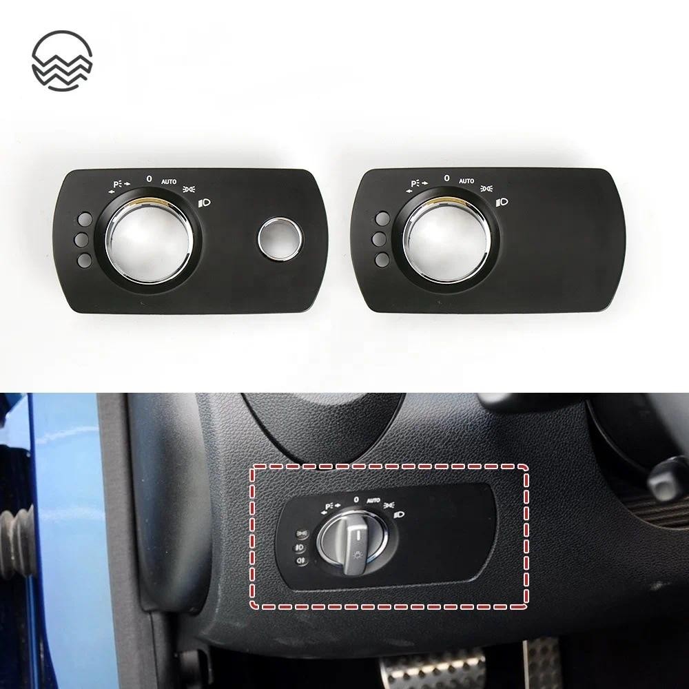 ภายในรถไฟหน้าแผงสวิตช์ Trim หัวโคมไฟแผงปุ่มเปลี่ยนสําหรับ Mercedes Benz SLK Class W171 2004-2010auto