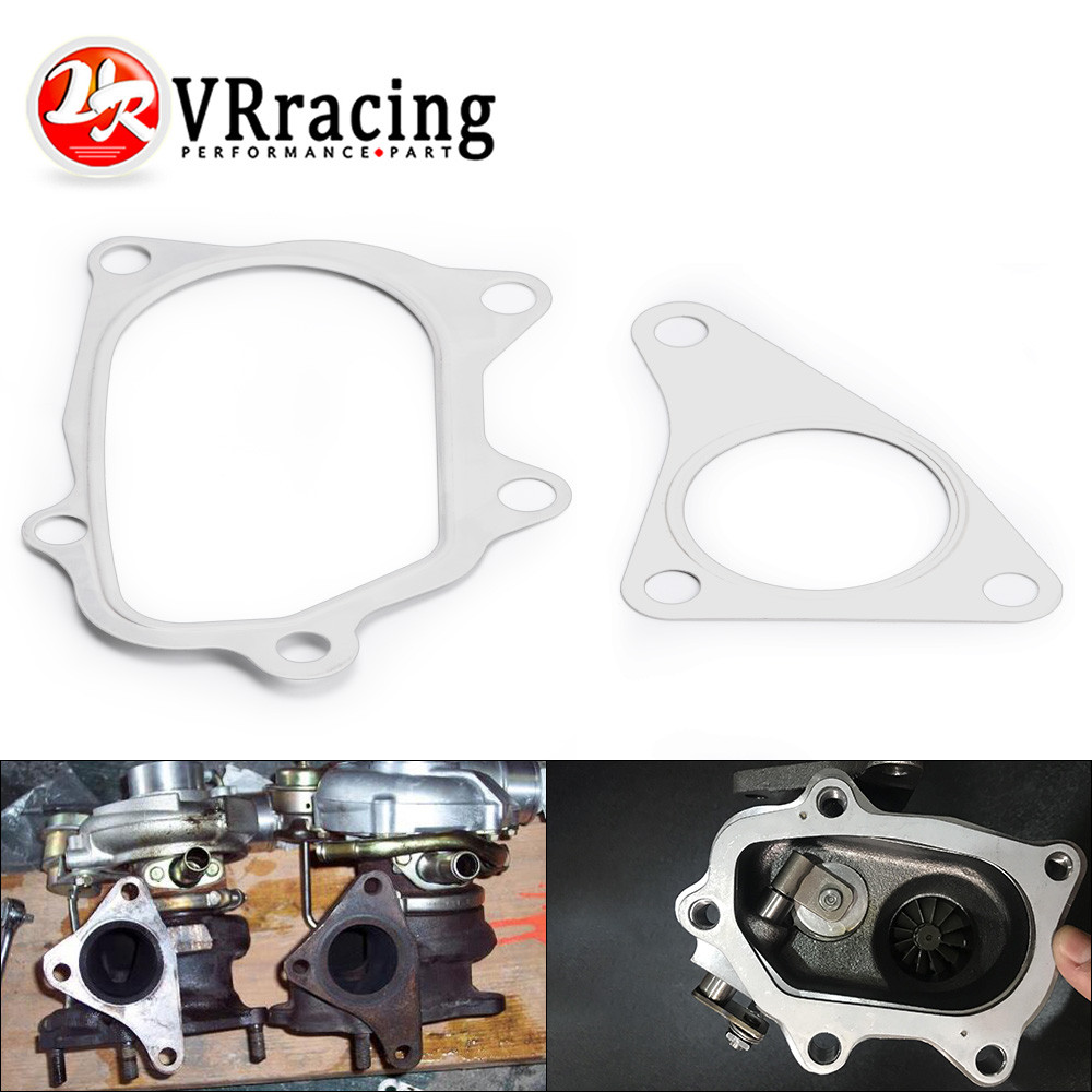 VR  10PCS/LOT For SUBARU TOYOTA EJ20 EJ25 TD04L TD05H TD04 TD05 Turbo Gaskets Down pipe Manifold Gas