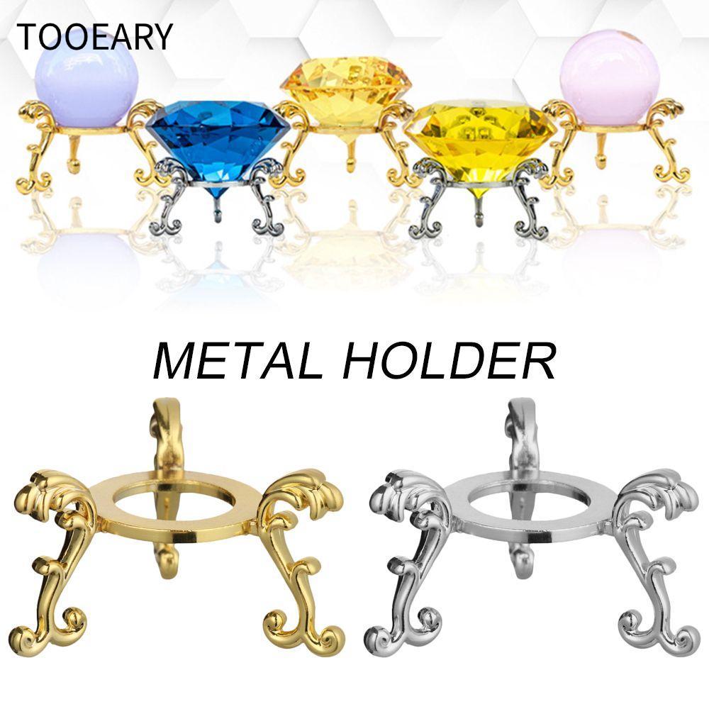 TAINAKARITSU Sphere Stone Support Gift Figurine Craft Metal Holder