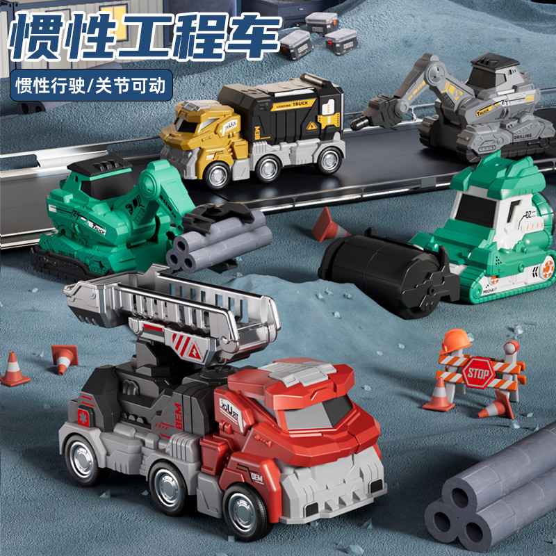 Engineering Fleet Inertial Vehicle Tractor Bulldozer Toy