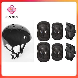 LOTPAN 6 ชิ้น ชุดอุปกรณ์ป้องกัน Safety สนับเข่า มือ ข้อศอก เซิร์ฟสเก็ต กีฬาสกี สเก็ตน้ำแข็ง เล่นสกี สเก็ต ปั่นจักรยาน