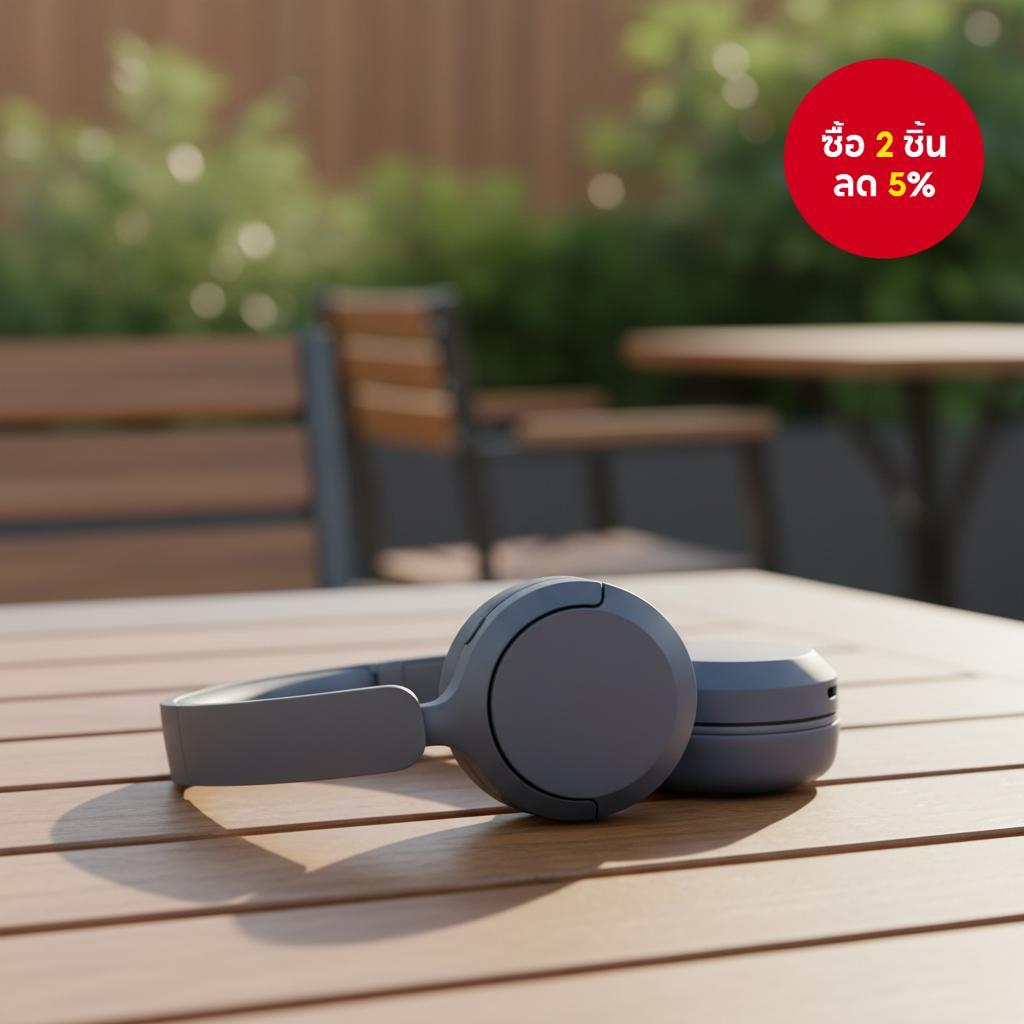 หูฟังไร้สายแบบครอบหู CH520 บลูทูธ 5.2 – เล่นได้นาน 50 ชั่วโมง น้ําหนักเบา ความละเอียดสูง แบบคล้องคอ 