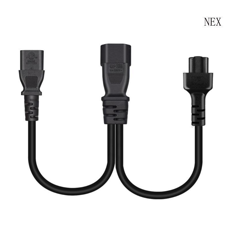 NEX IEC C14 ปลั๊กตัวผู้สายต่อสําหรับ IEC320-C13+C5 สายต่อขยายหญิง
