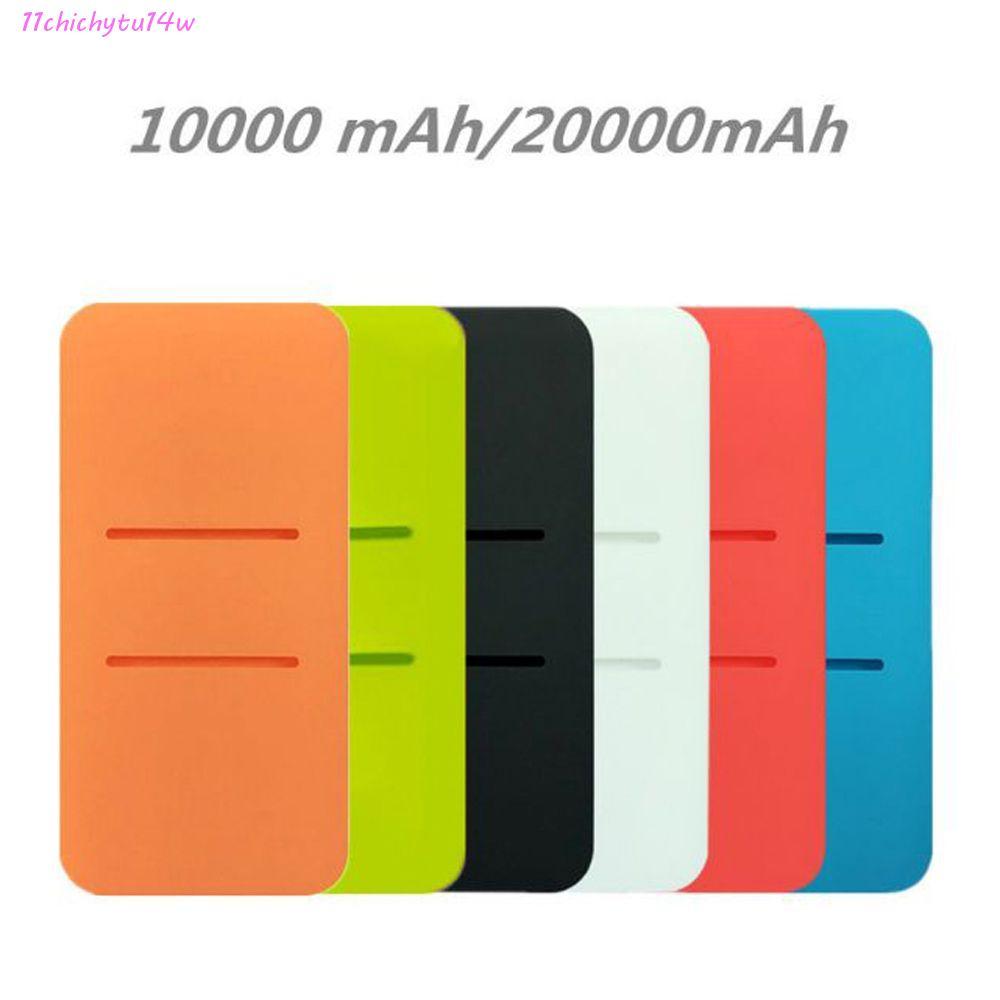 CHICHYTU14W ซิลิโคนป้องกันกรณี Powerbank อุปกรณ์เสริม PB200LZM สําหรับ USB สําหรับ 20000 mAh 10000 m