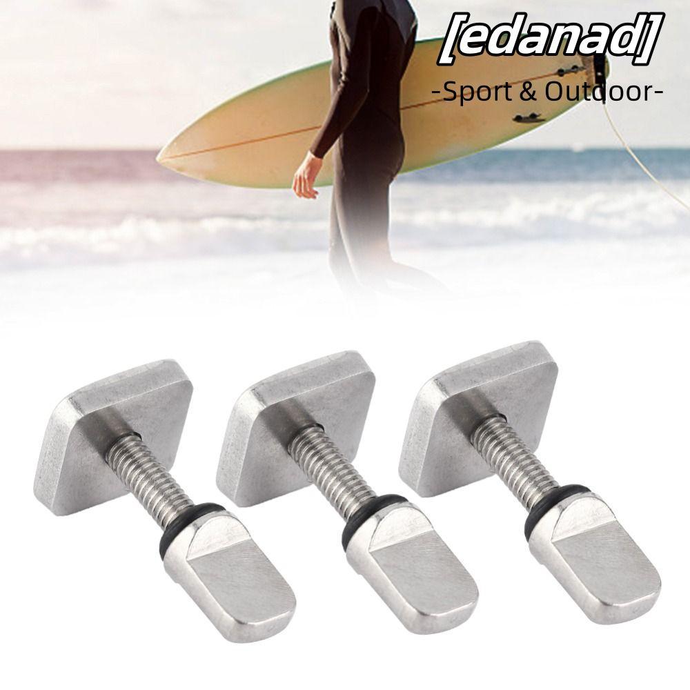 EDANAD สกรูครีบสำหรับกระดานโต้คลื่นและSUP แบบแหวน 316 สแตนเลส ขนาด M4x19