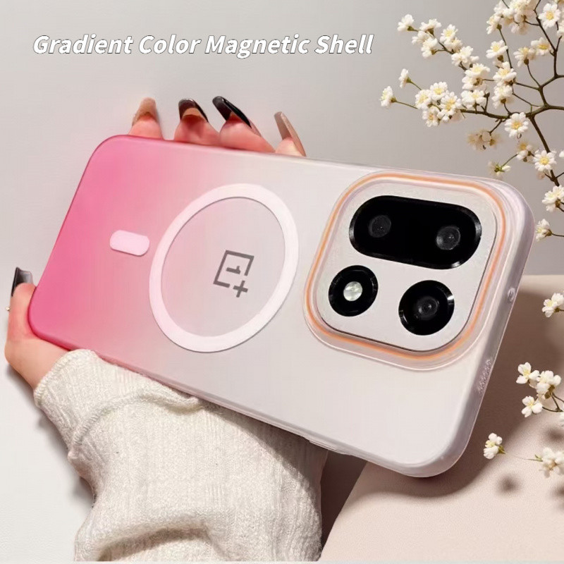 สําหรับ One Plus 15 Ultra Thin Matte Gradient สีแม่เหล็ก Matte โปร่งแสงสําหรับ One Plus 15R 13T 13R 