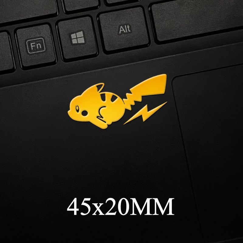 Pokémon Pokémon Pikachu สติกเกอร์โลหะการ์ตูนน่ารัก Pokémon โทรศัพท์มือถือแท็บเล็ตสติกเกอร์ตกแต่งแล็ปท็อป