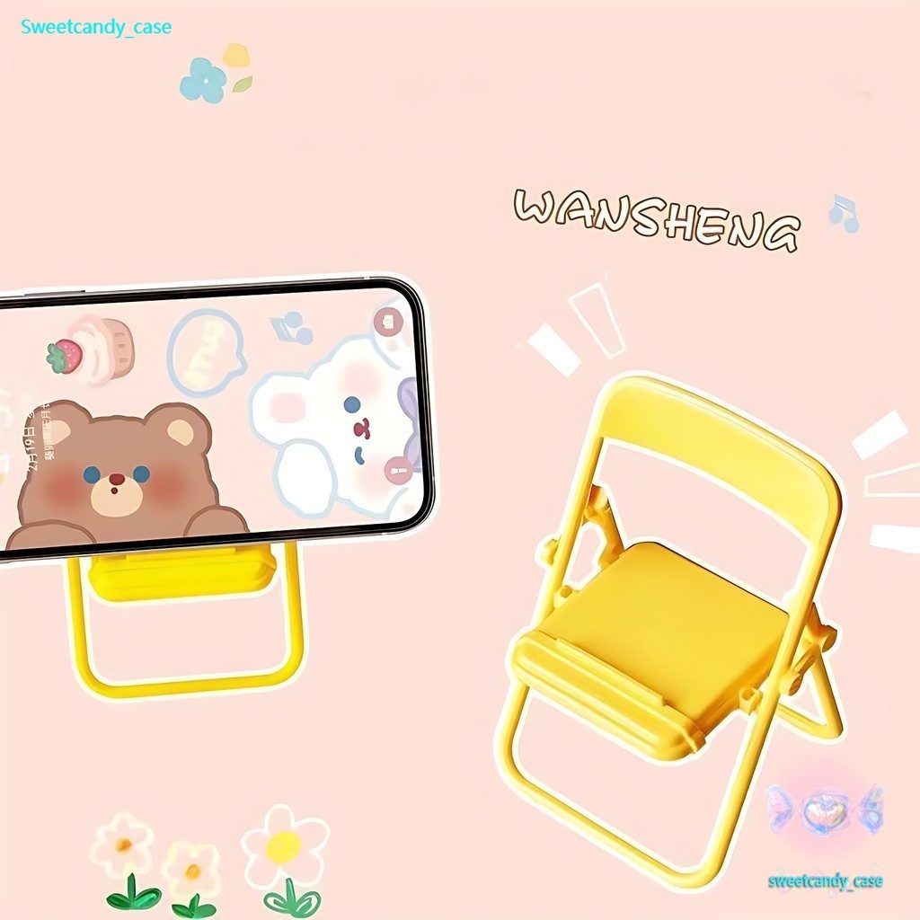 ขาตั้งติดโทรศัพท์ โครงเก้าอี้เล็กๆ น่ารัก ไฮโซ ที่วางติดคั้งง่ายๆ ใช้กับโทรศัพท์หลายรุ่นได้ สะดวกวางมือถือ ส่งในพื้นที่