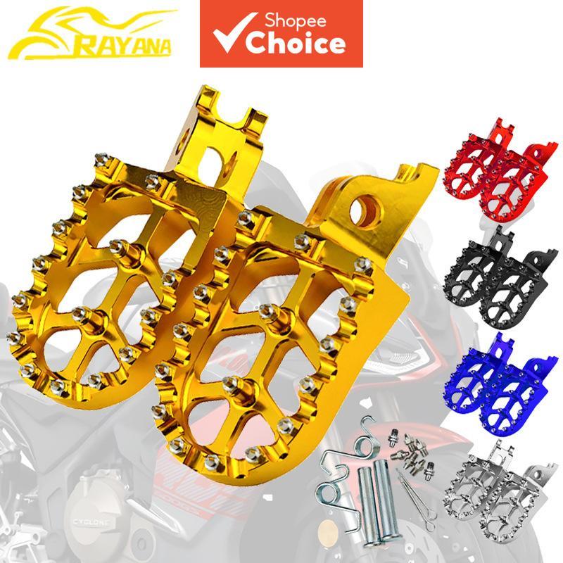 อุปกรณ์ดัดแปลงมอเตอร์ไซค์ผลิตจากอลูมิเนียมอัลลอย CNC เหมาะสําหรับ CRF250/300L/M/Rally, CRF250R/RX, CRF450RL, CR125/250 แป้นเหยียบทันสมัยอินเทรนด์