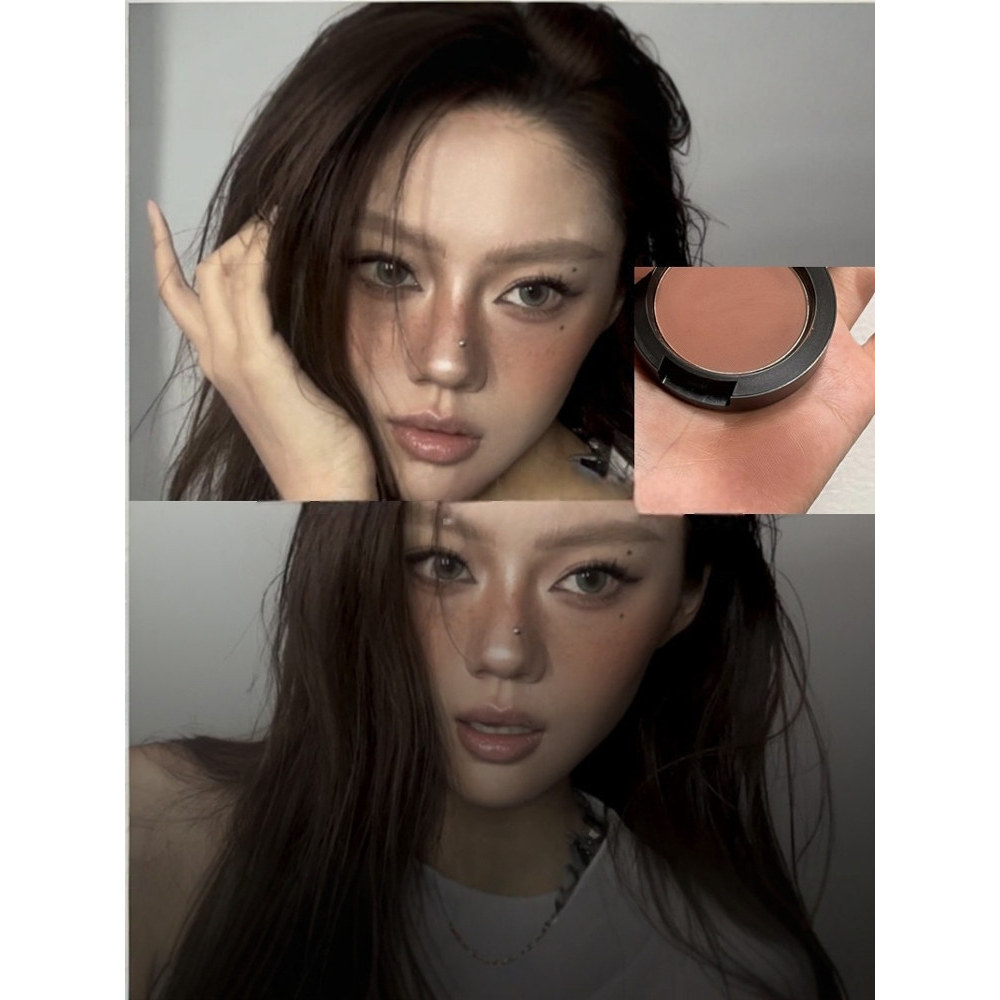 บลัชออน 4u2 4u2 บลัชออน ผิวเหลือง Native Asian Makeup Nude Coffee Earth Brown Blush Light ยุโรปอเมริ