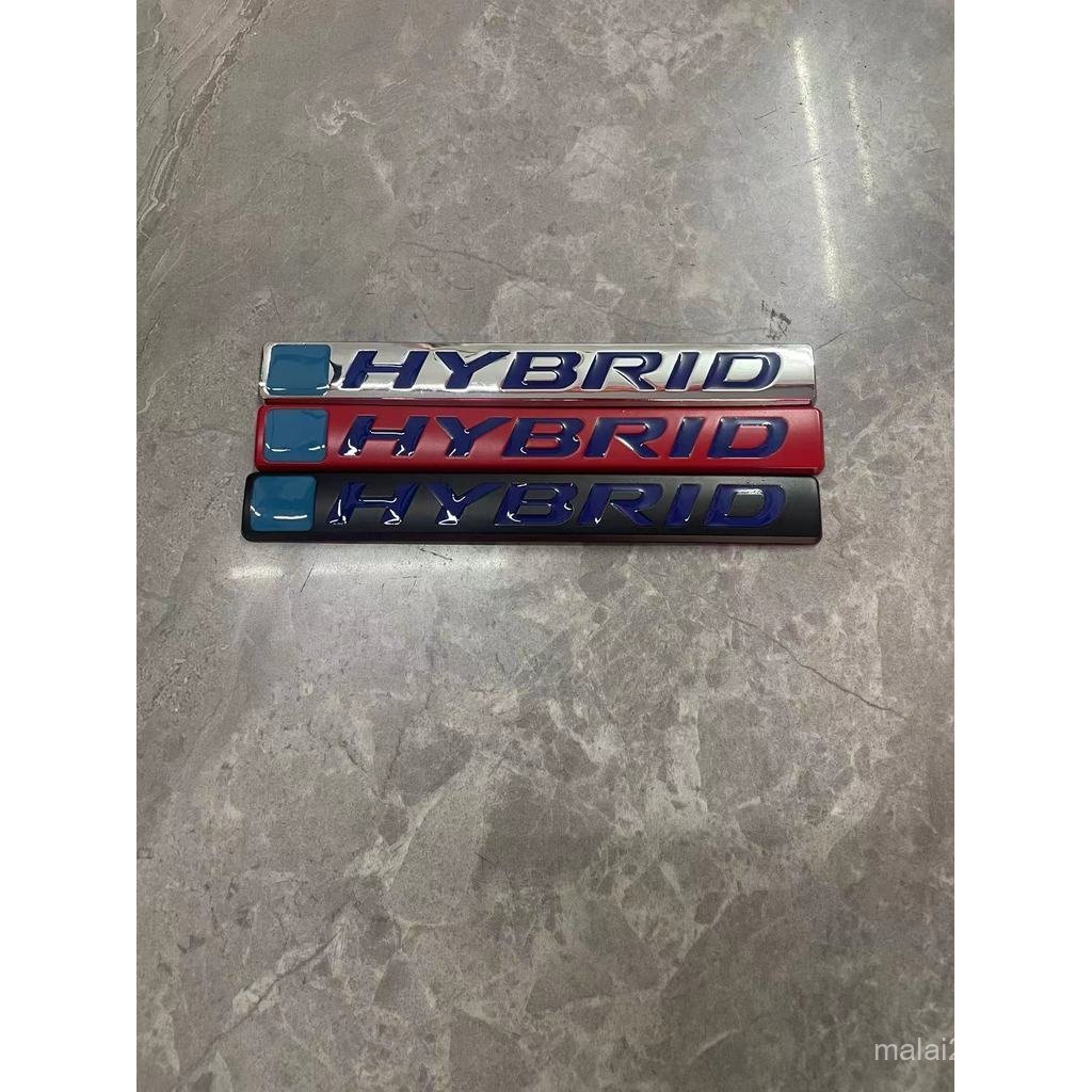 เหมาะสําหรับ Honda Fit Odyssey สติกเกอร์รถโลหะ Tail Mark รถ HYBRID Power Car Mark HYBRID Word Mark P