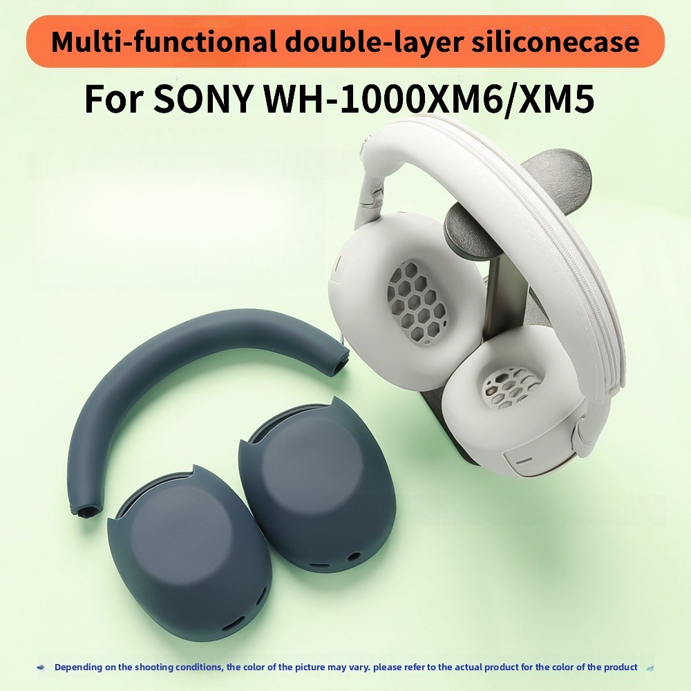 เคสซิลิโคนสองชั้นมัลติฟังก์ชั่นสําหรับ SONY WH-1000XM6/XM5