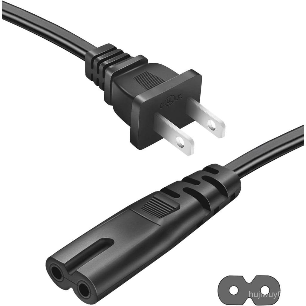 AC Power Cord for Xbox One S/X & Series X/S, Sony PS4, PS5, PS4 Slim, PS3 Slim, PS3 Super Slim, Play