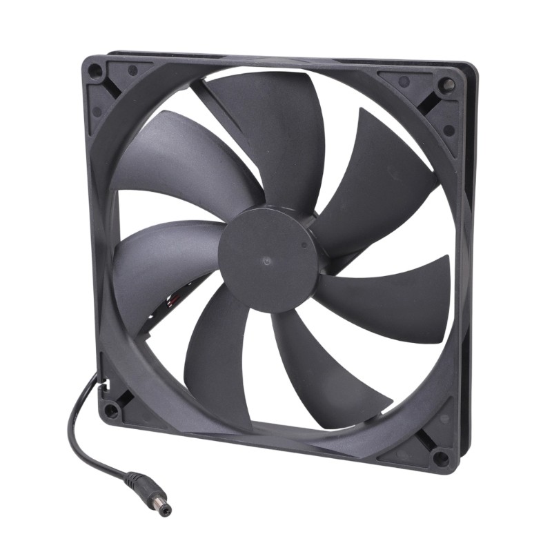 ANN 18 ซม.12V 6W แบริ่งพัดลมระบายความร้อน Airflow 118CFM เสียงต่ํา 1900RPM 5 5x2 1 มม.ชายสําหรับคอมพ