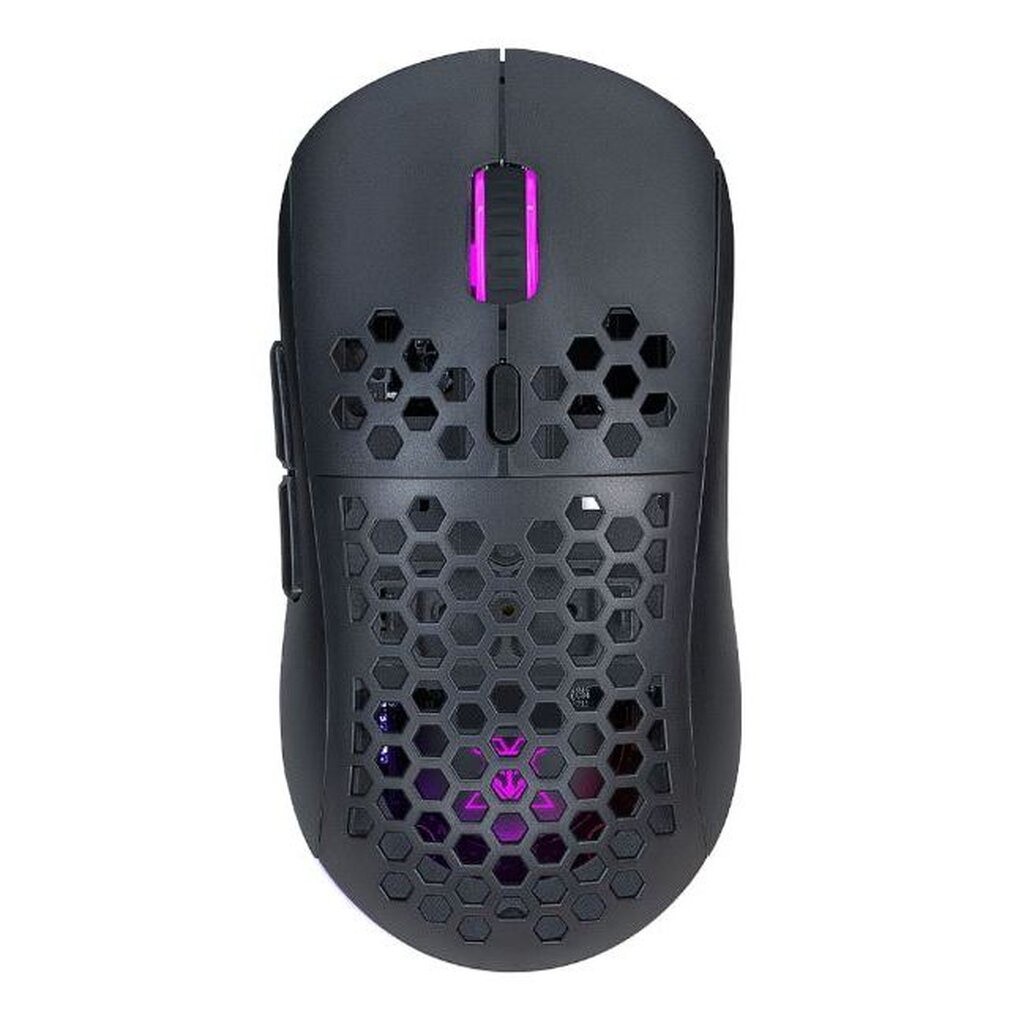 NUBWO X61 BLACK WIRELESS & WIRED MACRO MOUSE เปลี่ยนกรอบได้ มีไฟ RGB รับประกัน 2 ปี