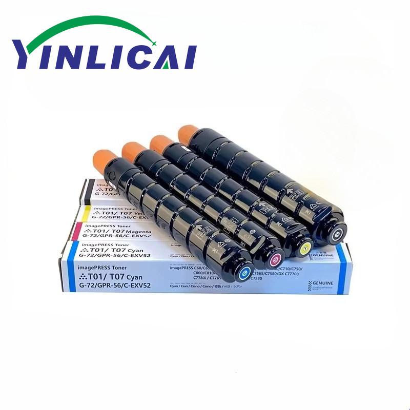 4PCS T01 T07 ตลับหมึกสําหรับ Canon IR C60 C650 C700 C710 C750 C800 C810 C850 C910 คุณภาพสูงเครื่องถ่