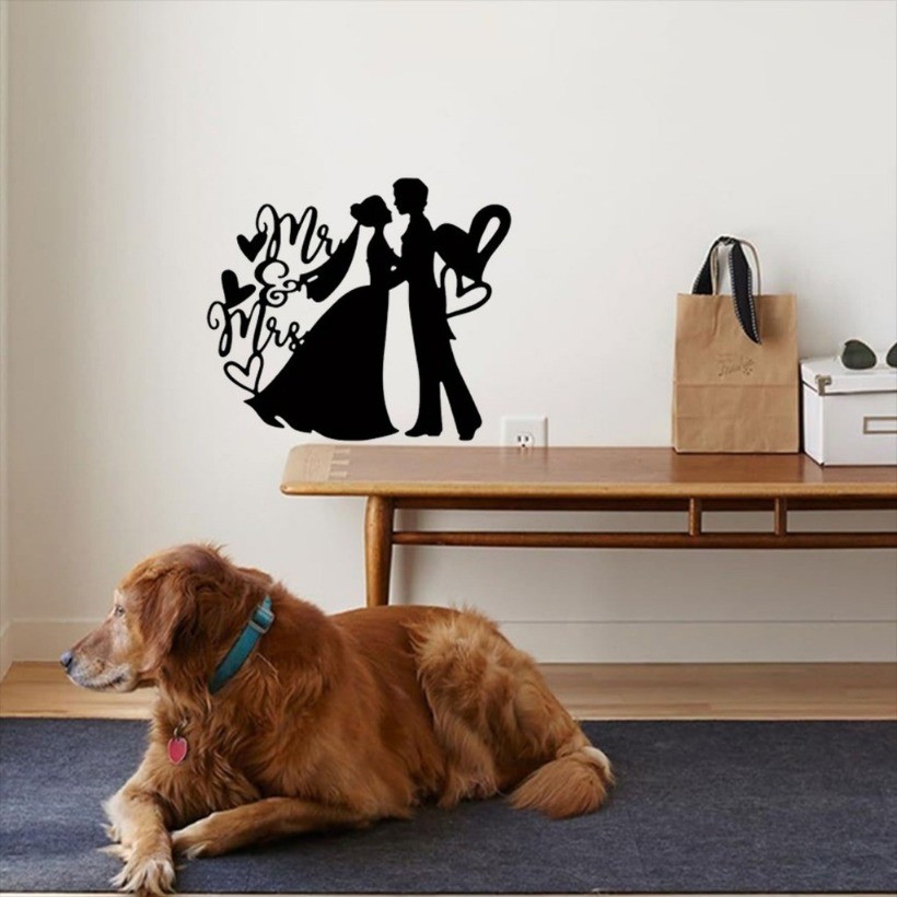 CIFbuy Creative Metal Wall Art Decor สําหรับงานแต่งงานวาเลนไทน์ Aesthetic Theme Room