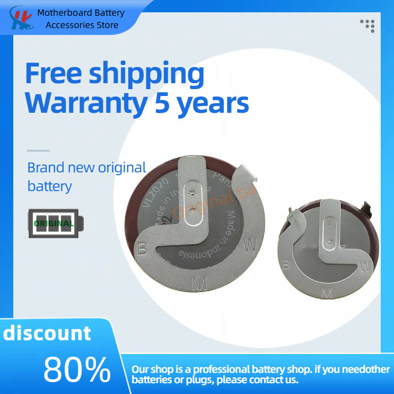 แบตเตอรี่ Panasonic VL2020 ของแท้ BMW mini กุญแจรถรีโมทคอนโทรล 3V แบตเตอรี่แบบชาร์จไฟได้แทน ML2020
