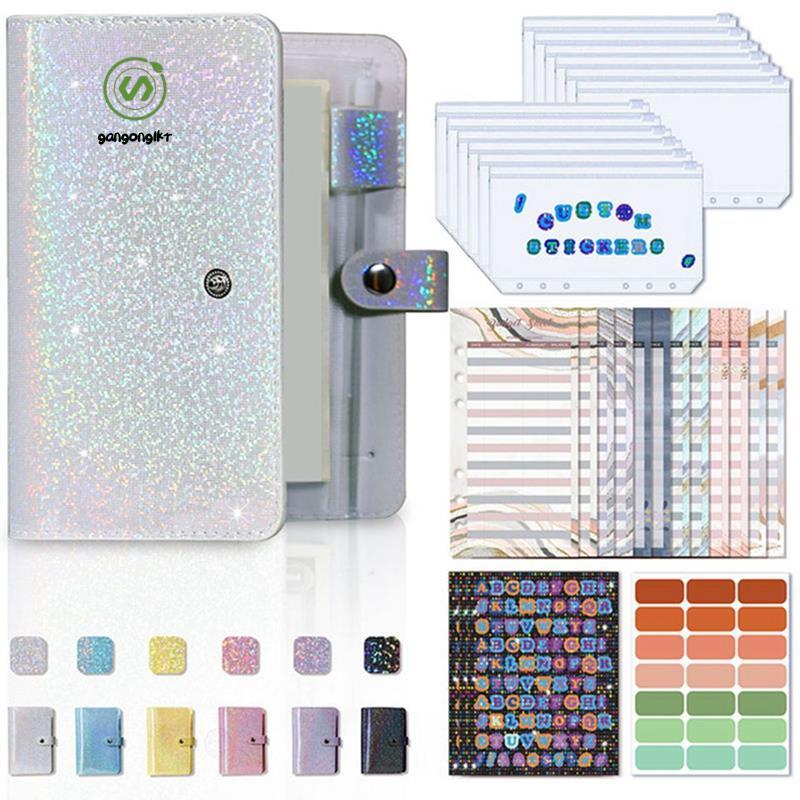 [gangong1kr]A6 เงินสําหรับ A6 เงินสด Budget Binde Budget Planner Binder พร้อมซองซิปซองเงินสดสําหรับ 