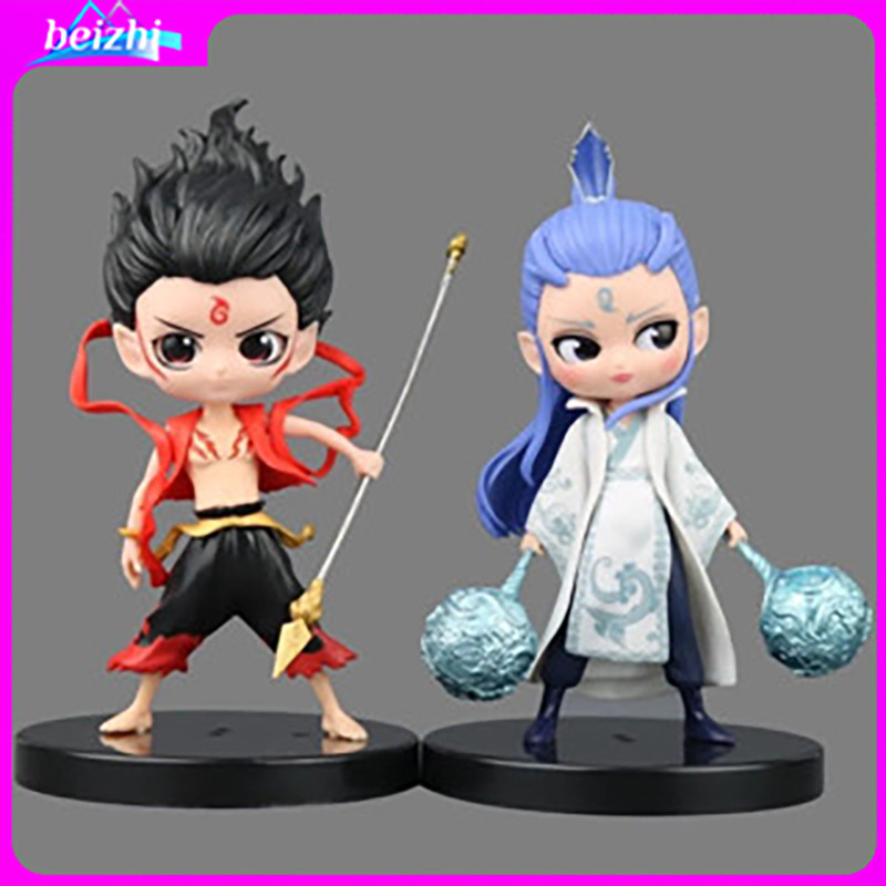 ฟิกเกอร์คู่นาจา & อ๋องปิง สไตล์Q สุดเท่ วัสดุPVC คุณภาพสูง ของสะสมคอลเลกช